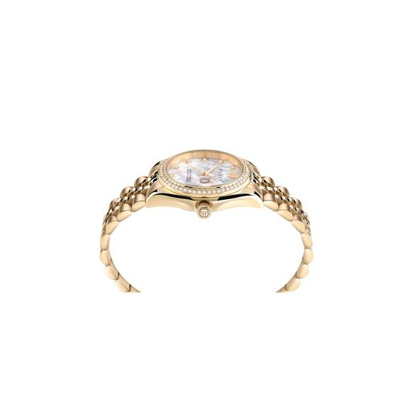 Philipp Plein Date Superlative Crystal Watch Gold Womens - Picture 2 of 6